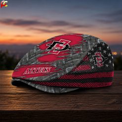 San Diego State Aztecs NCAA4 Mesh Flat Cap, Golf Mesh Cap M04