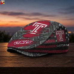 Temple Owls NCAA4 Mesh Flat Cap, Golf Mesh Cap M04