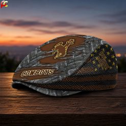 Wyoming Cowboys NCAA4 Mesh Flat Cap, Golf Mesh Cap M04