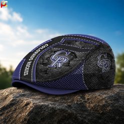 Colorado Rockies MLB Flat Mesh Cap, Golf Mesh Cap M05