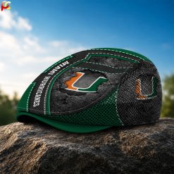 Miami Hurricanes NCAA Flat Mesh Cap, Golf Mesh Cap M05