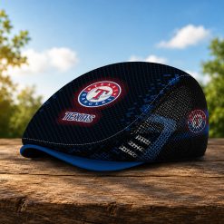 Texas Rangers MLB Mesh Flat Cap, Golf Mesh Cap M03