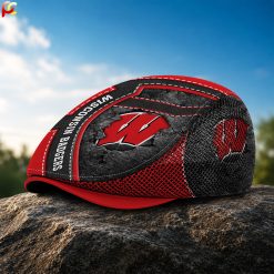 Wisconsin Badgers NCAA Flat Mesh Cap, Golf Mesh Cap M05
