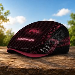 Arkansas Razorbacks NCAA Mesh Flat Cap, Golf Mesh Cap M03