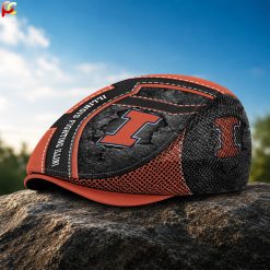 Illinois Fighting Illini NCAA3 Mesh Flat Cap, Golf Mesh Cap M05