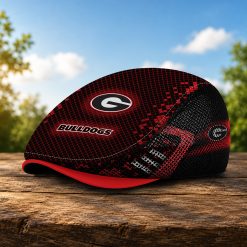 Georgia Bulldogs NCAA Mesh Flat Cap, Golf Mesh Cap M03