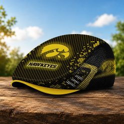 Iowa Hawkeyes NCAA Mesh Flat Cap, Golf Mesh Cap M03