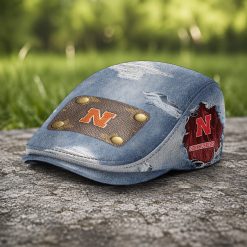 Nebraska Cornhuskers NCAA Jeff Cap, Flat Cap M90