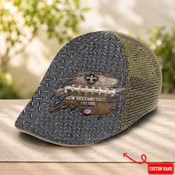 New Orleans Saints NFL Trucker Mesh Ivy Cap, Golf Mesh Cap M03