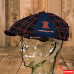 Illinois Fighting Illini NCAA3 Newsboy Cap, Bakerboy Cap M06A