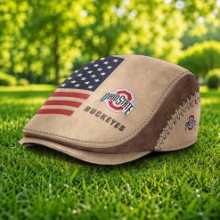 Ohio State Buckeyes NCAA Jeff Cap, Flat Cap M55