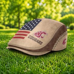 Washington State Cougars NCAA3 Jeff Cap, Flat Cap M55