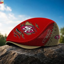 San Francisco 49ers NFL Mesh Flat Cap, Mesh Golf Cap M06
