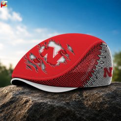 Nebraska Cornhuskers NCAA Mesh Flat Cap, Mesh Golf Cap M06