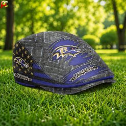 Baltimore Ravens NFL Jeff Cap, Flat Cap M05