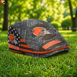 Cleveland Browns NFL Jeff Cap, Flat Cap M05