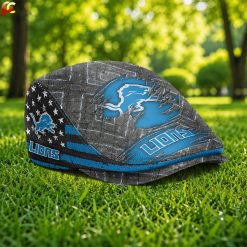 Detroit Lions NFL Jeff Cap, Flat Cap M05