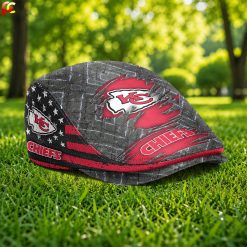 Kansas City Chiefs NFL Jeff Cap, Flat Cap M05