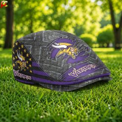 Minnesota Vikings NFL Jeff Cap, Flat Cap M05