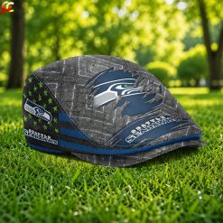 Seattle Seahawks NFL Jeff Cap, Flat Cap M05