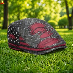 Arkansas Razorbacks NCAA Jeff Cap, Flat Cap M05