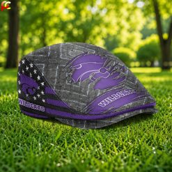 Kansas State Wildcats NCAA Jeff Cap, Flat Cap M05