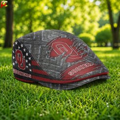 Oklahoma Sooners NCAA Jeff Cap, Flat Cap M05