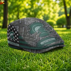 Michigan State Spartans NCAA2 Jeff Cap, Flat Cap M05
