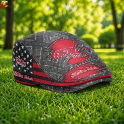 Ole Miss Rebels NCAA2 Jeff Cap, Flat Cap M05