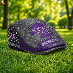 Washington Huskies NCAA2 Jeff Cap, Flat Cap M05