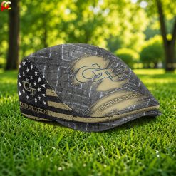 Georgia Tech Yellow Jackets NCAA3 Jeff Cap, Flat Cap M05