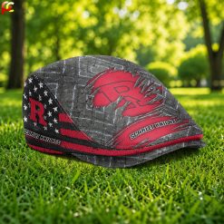 Rutgers Scarlet Knights NCAA3 Jeff Cap, Flat Cap M05