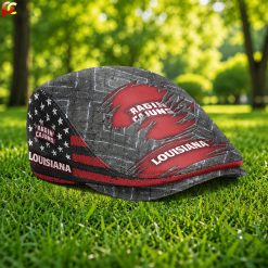 Louisiana Ragin Cajuns NCAA4 Jeff Cap, Flat Cap M05