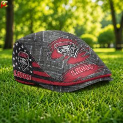 New Mexico Lobos NCAA4 Jeff Cap, Flat Cap M05