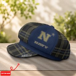 Navy Midshipmen NCAA2 Women Newsboy Cap, Ladies Cap M03