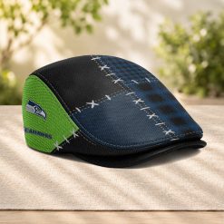 Seattle Seahawks NFL Jeff Cap, Flat Cap M75