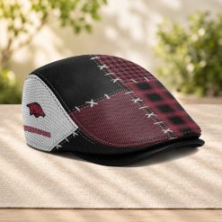 Arkansas Razorbacks NCAA Jeff Cap, Flat Cap M75
