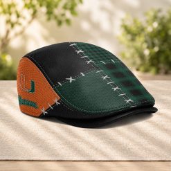Miami Hurricanes NCAA Jeff Cap, Flat Cap M75