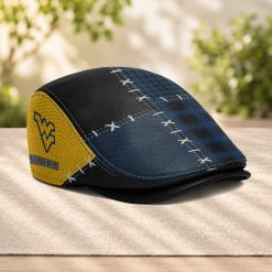West Virginia Mountaineers NCAA2 Jeff Cap, Flat Cap M75