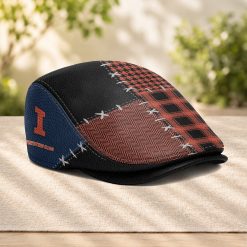 Illinois Fighting Illini NCAA3 Jeff Cap, Flat Cap M75