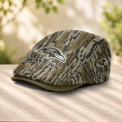 Baltimore Ravens NFL Camo Jeff Cap, Flat Cap M98