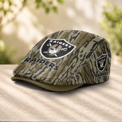 Las Vegas Raiders NFL Camo Jeff Cap, Flat Cap M98