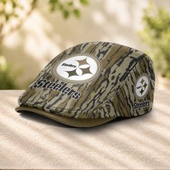 Pittsburgh Steelers NFL Camo Jeff Cap, Flat Cap M98