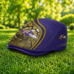 Baltimore Ravens NFL Jeff Cap, Flat Cap M97