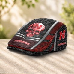 Nebraska Cornhuskers NCAA Jeff Cap, Flat Cap M91