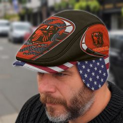 Cleveland Browns NFL Flat Cap with Foldable Ear Flaps M02