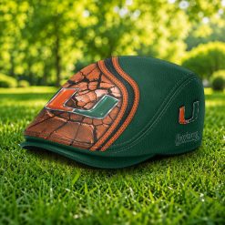 Miami Hurricanes NCAA Jeff Cap, Flat Cap M97