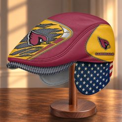 Arizona Cardinals NFL Flat Cap with Foldable Ear Flaps M99