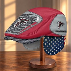 Atlanta Falcons NFL Flat Cap with Foldable Ear Flaps M99