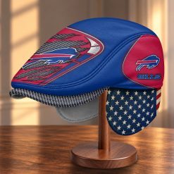 Buffalo Bills NFL Flat Cap with Foldable Ear Flaps M99